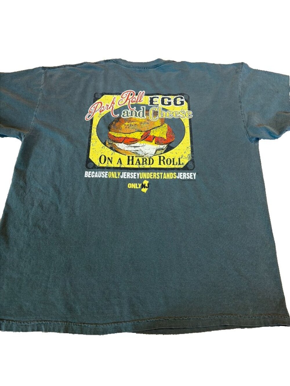 VTG Pork Roll Egg & Cheese Hard Roll Only NJ New Jersey T Shirt Men's Size XXL